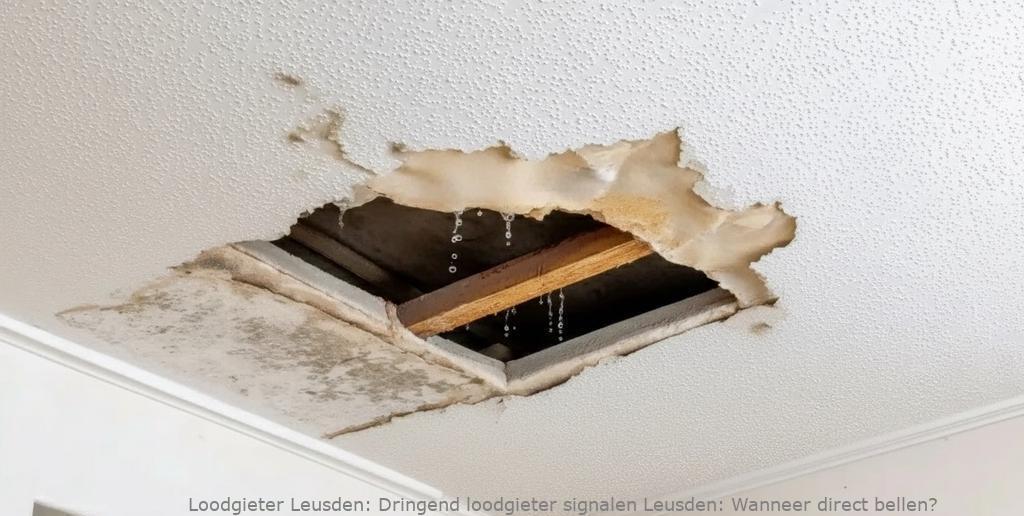 Dringend loodgieter signalen Leusden: Wanneer direct bellen?